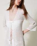 Caftano lungo fitted in crochet | TWINSET - PMC Portici

