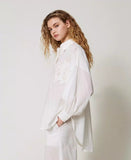 Blusa in mussola con fiori ricamati | TWINSET - PMC Portici