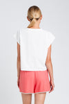 Shorts in misto lino con perle | TWINSET - PMC Portici

