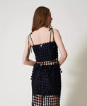 Top cropped in crochet | TWINSET - PMC Portici


