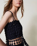 Top cropped in crochet | TWINSET - PMC Portici

