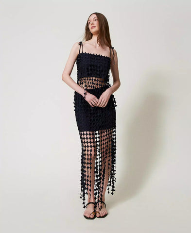 Gonna corta in crochet | TWINSET - PMC Portici