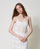 Completo top e gonna in mussola con pizzo | TWINSET - PMC Portici