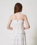 Completo top e gonna in mussola con pizzo | TWINSET - PMC Portici