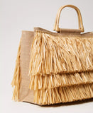 Borsa shopper con frange | TWINSET - PMC Portici

