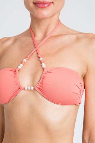 Bikini a fascia con perle | TWINSET - PMC Portici

