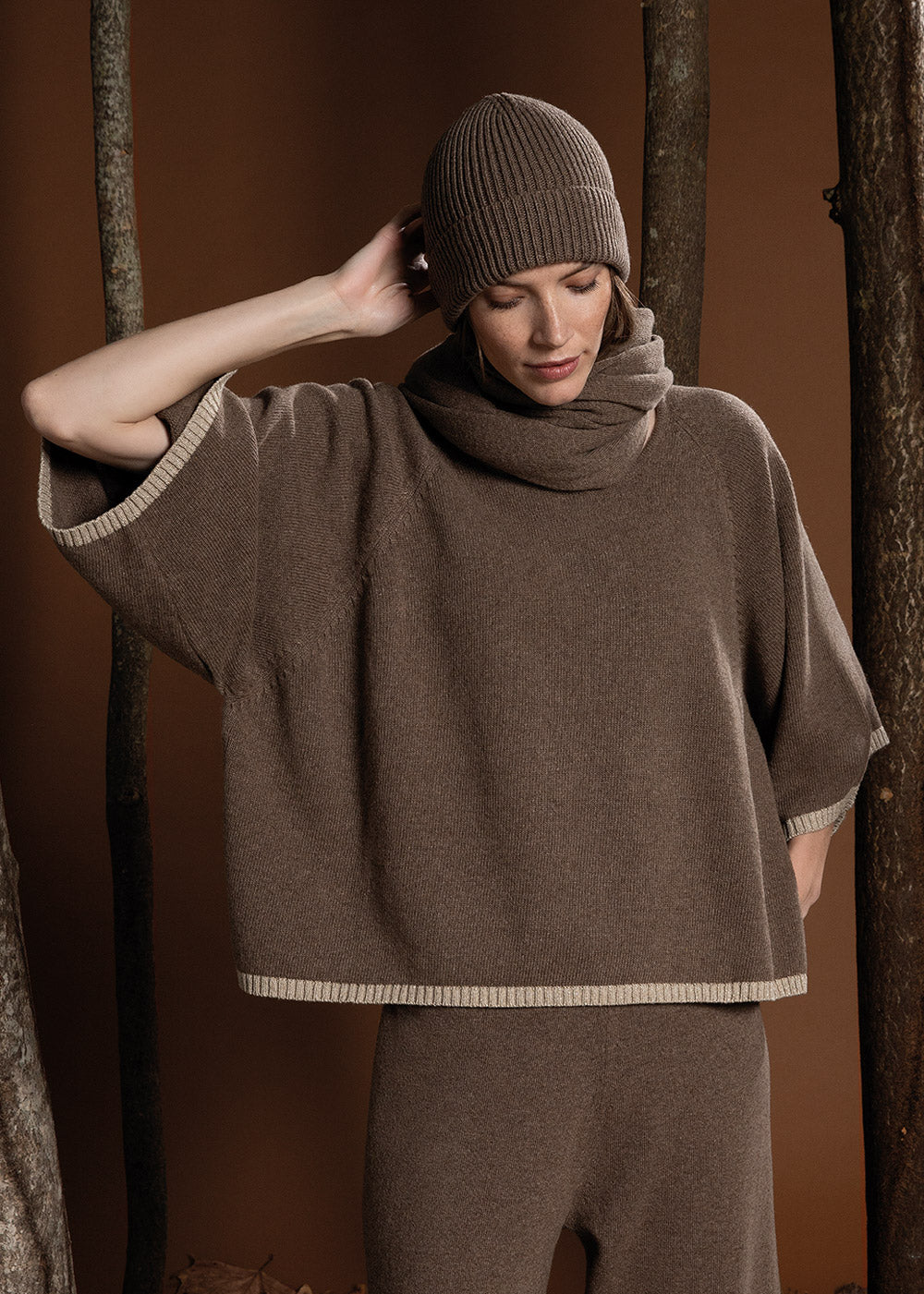Maglia cappa over con dettaglio lurex | Caterina D. - PMC Portici