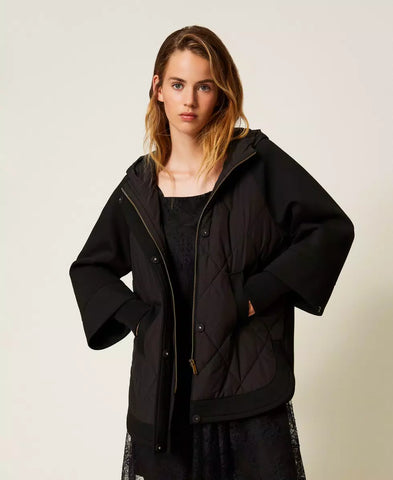 Caban in tessuto scuba e nylon | TWINSET - PMC Portici

