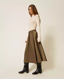 Gonna longuette in taffetà | TWINSET - PMC Portici

