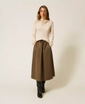 Gonna longuette in taffetà | TWINSET - PMC Portici

