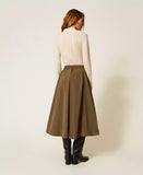 Gonna longuette in taffetà | TWINSET - PMC Portici

