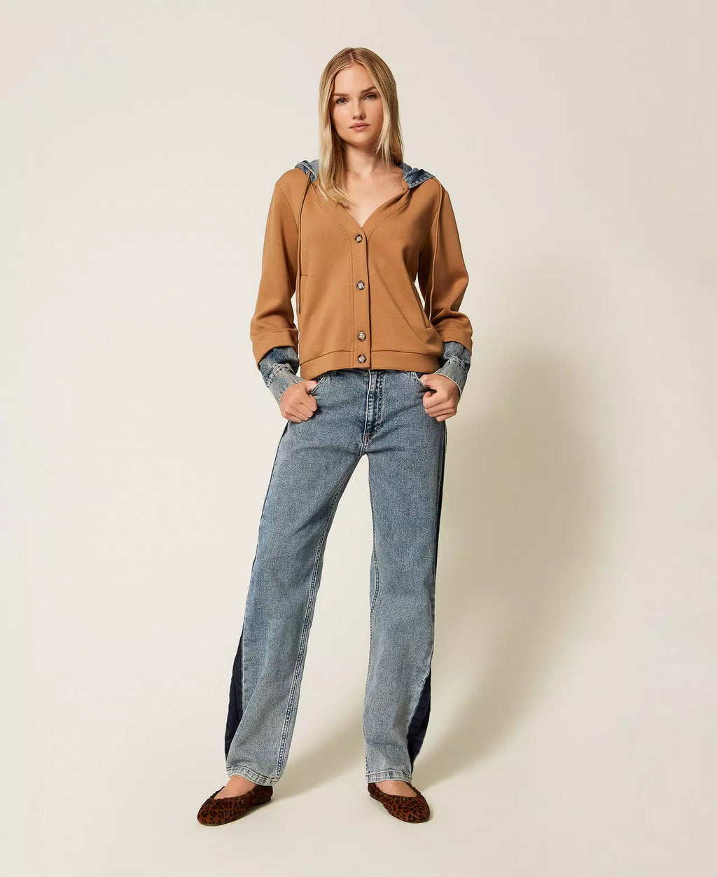 Jeans cinque tasche bicolore | TWINSET - PMC Portici


