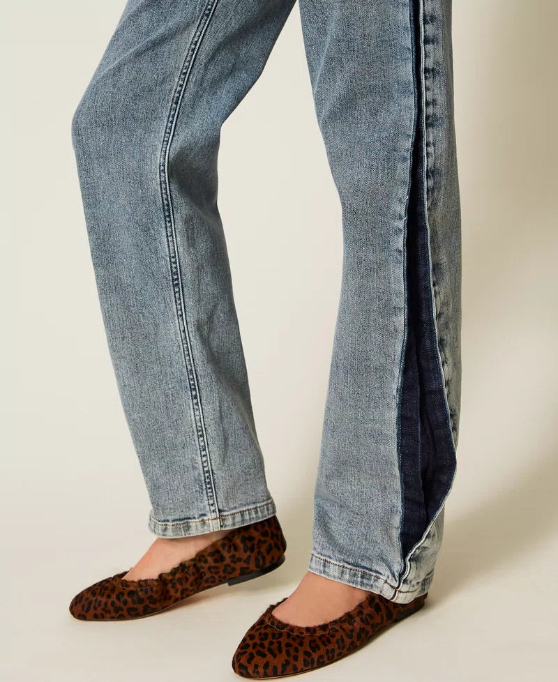 Jeans cinque tasche bicolore | TWINSET - PMC Portici

