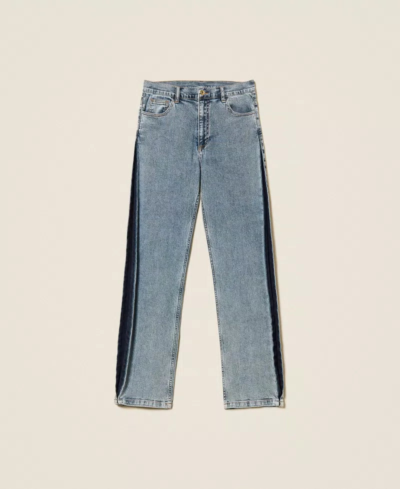 Jeans cinque tasche bicolore | TWINSET - PMC Portici

