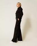 Pantaloni con volant in georgette | TWINSET - PMC Portici

