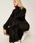Pantaloni con volant in georgette | TWINSET - PMC Portici

