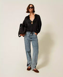 Camicia in raso con coulisse | TWINSET - PMC Portici

