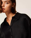 Camicia in raso con coulisse | TWINSET - PMC Portici

