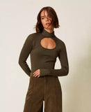 Maglia fitted con cut-out | TWISNET - PMC Portici

