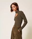 Maglia fitted con cut-out | TWISNET - PMC Portici

