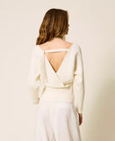 Maglia con incrocio a costine | TWINSET - PMC Portici

