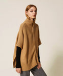 Poncho in maglia con zip | TWINSET - PMC Portici