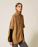 Poncho in maglia con zip | TWINSET - PMC Portici