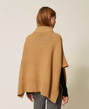 Poncho in maglia con zip | TWINSET - PMC Portici