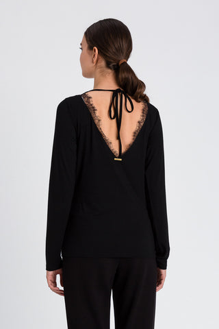T-shirt con pizzo | TWINSET - PMC Portici

