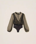 Body in tulle e pizzo | TWINSET - PMC Portici