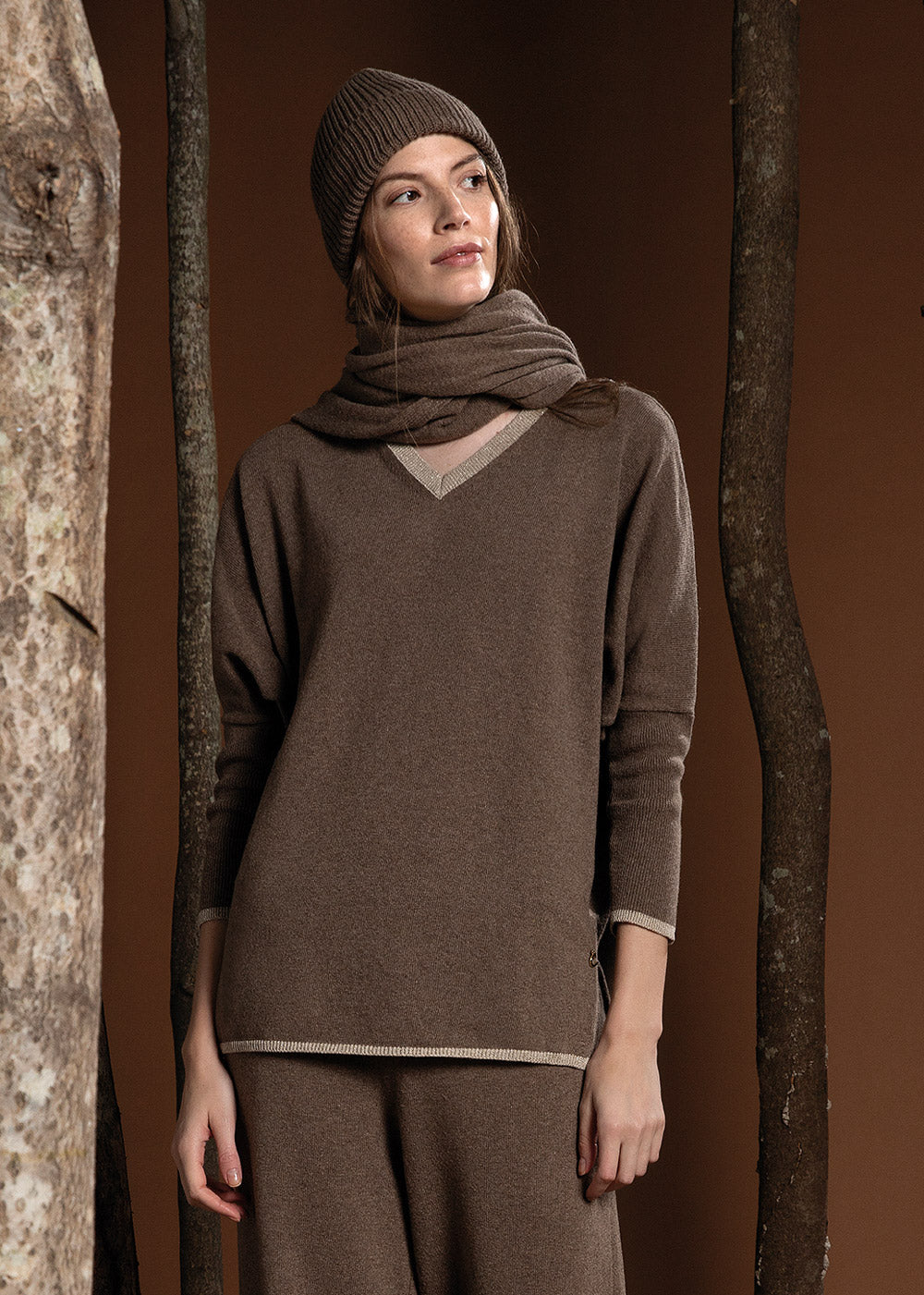 Maglia kimono scollo a V con lurex | Caterina D. - PMC Portici


