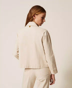 Giacca in bull con frange | TWINSET - PMC Portici

