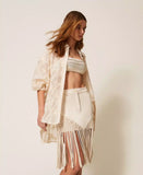 Minigonna in bull con frange | TWINSET - PMC Portici