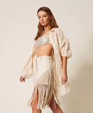 Minigonna in bull con frange | TWINSET - PMC Portici