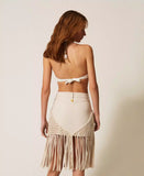 Minigonna in bull con frange | TWINSET - PMC Portici