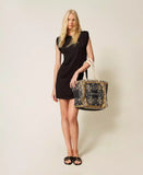 Abito corto con ricamo di paillettes | TWINSET - PMC Portici

