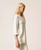 Maxi maglia con pizzo | TWINSET - PMC Portici