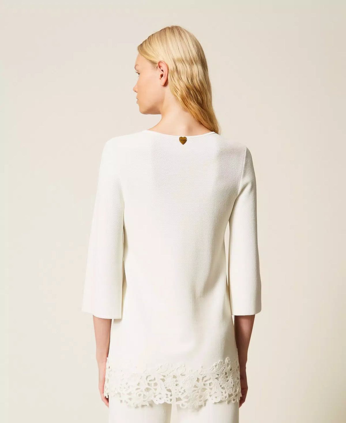 Maxi maglia con pizzo | TWINSET - PMC Portici