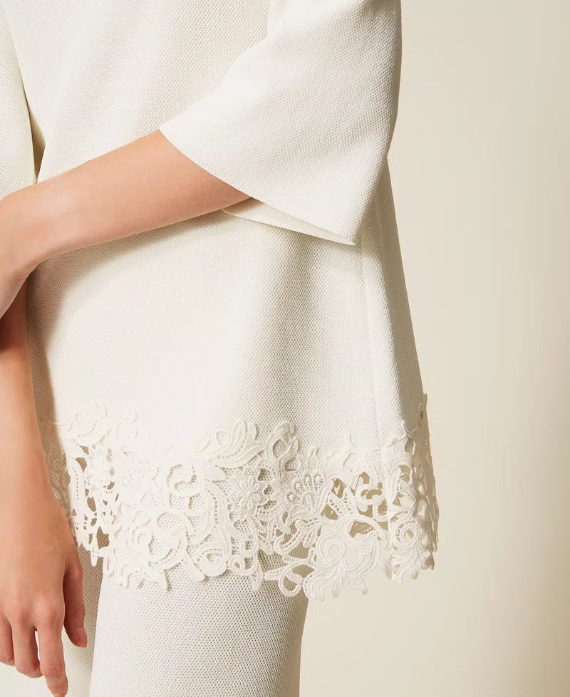 Maxi maglia con pizzo | TWINSET - PMC Portici