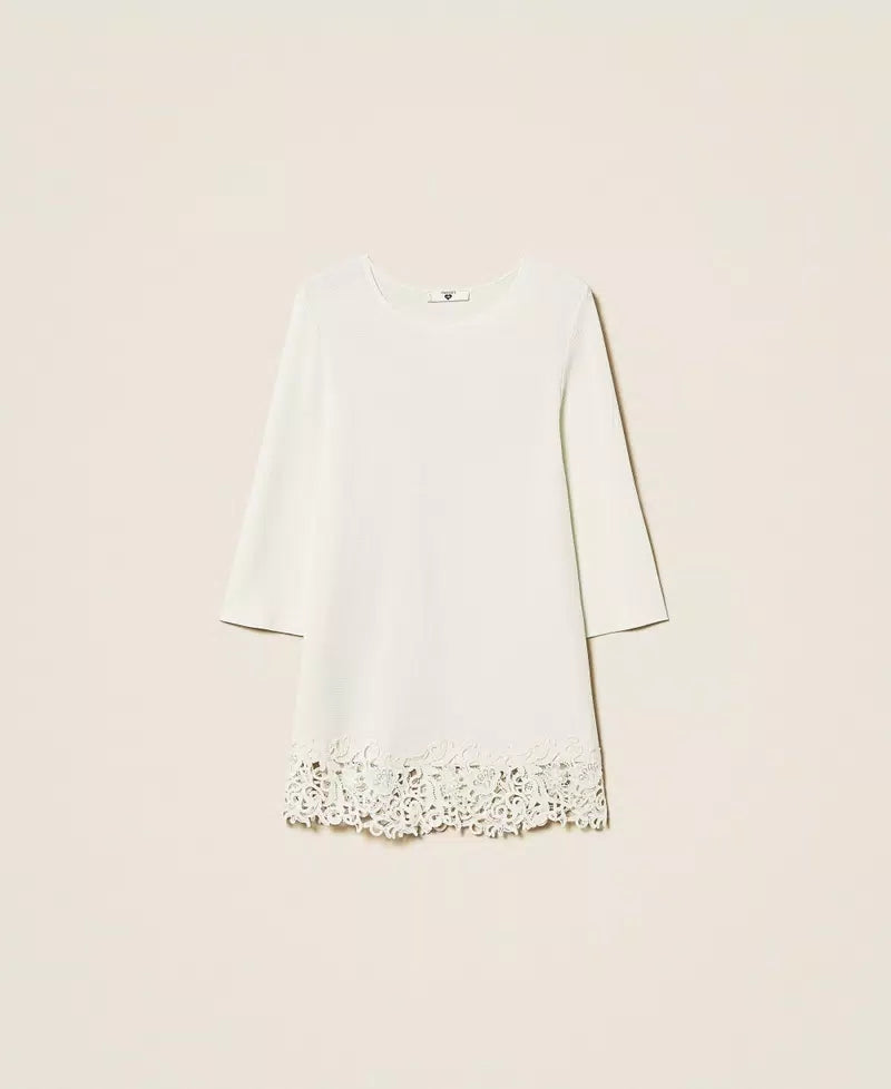 Maxi maglia con pizzo | TWINSET - PMC Portici
