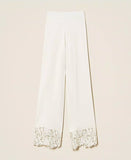 Pantaloni in maglia con pizzo | TWINSET - PMC Portici