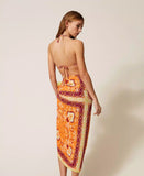Pareo goffrato con stampa | TWINSET - PMC Portici
