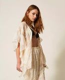 Poncho con ricamo cornely | TWINSET - PMC Portici