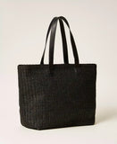 Borsa shopper in rafia con frange | TWINSET - PMC Portici