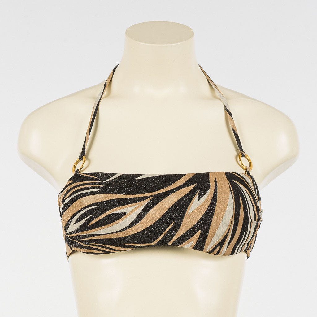 Bikini a fascia con lurex e stampa | TWINSET - PMC Portici