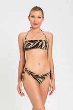 Bikini a fascia con lurex e stampa | TWINSET - PMC Portici