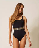 Costume intero con ricamo di paillettes | TWINSET - PMC Portici

