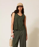 Top in pizzo rébrodé | TWINSET - PMC Portici