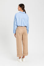 Pantalone ampio in gabardine | TWINSET - PMC Portici