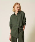 Camicia in twill con borchie | TWINSET - PMC Portici